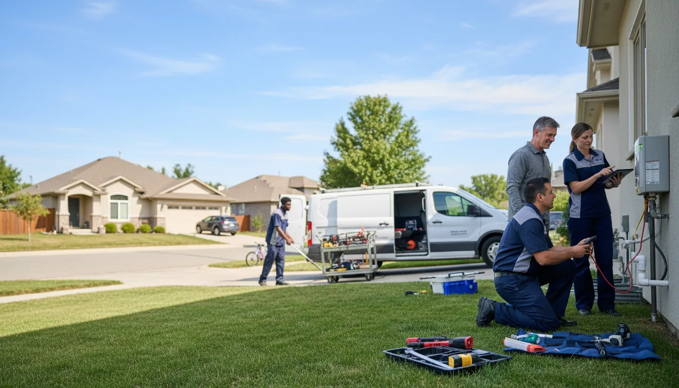 Tankless water heater service in Warren, IL